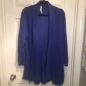 NY Collection Royal blue cardigan 1X